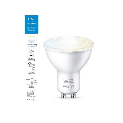 LED-pære dæmpbar PAR16 GU10/4,7W/230V 2700-6500K CRI 90 Wi-Fi - WiZ