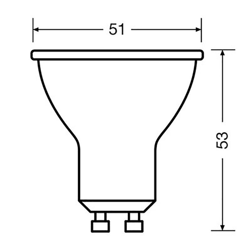 LED-pære dæmpbar PAR16 GU10/7,9W/230V 2700K CRI 90 - Osram