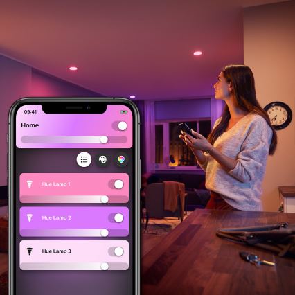 LED-pære dæmpbar Philips Hue White And Color Ambiance E27/6,5W/230V 2000-6500K