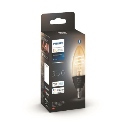 LED-pære dæmpbar Philips Hue WHITE AMBIANCE E14/4,6W/230V 2200-4500K