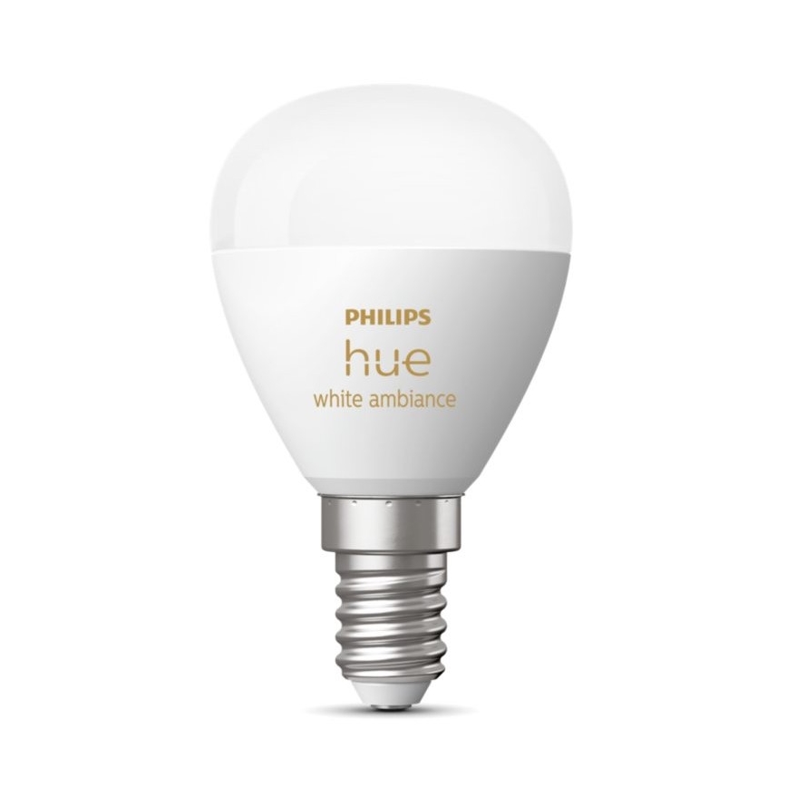 LED-pære dæmpbar Philips Hue WHITE AMBIANCE P45 E14/5,1W/230V 2200-6500K