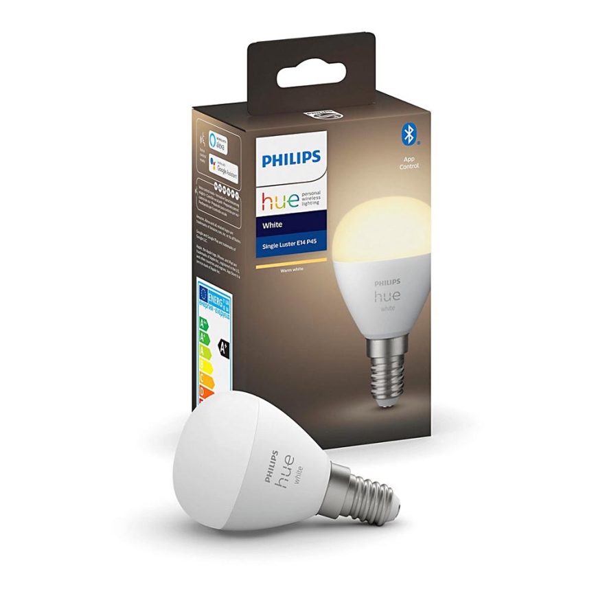 LED-pære dæmpbar Philips Hue WHITE AMBIANCE P45 E14/5,5W/230V 2700K