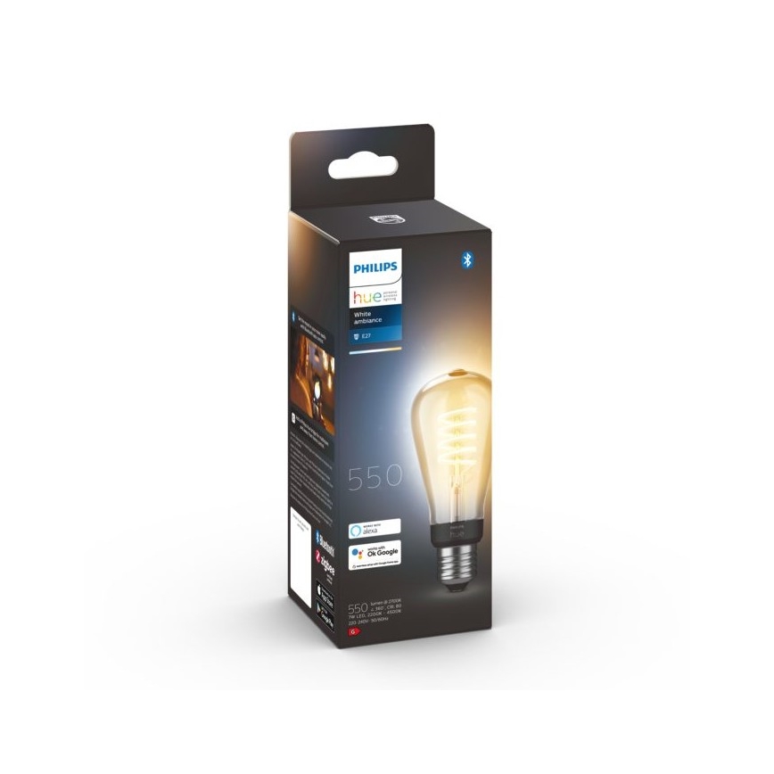 LED-pære dæmpbar Philips Hue WHITE AMBIANCE ST64 E27/7W/230V 2200-4500K