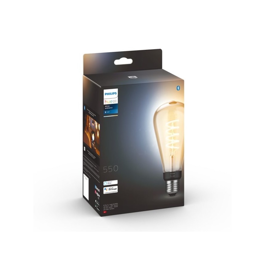 LED-pære dæmpbar Philips Hue WHITE AMBIANCE ST72 E27/7W/230V 2200-4500K