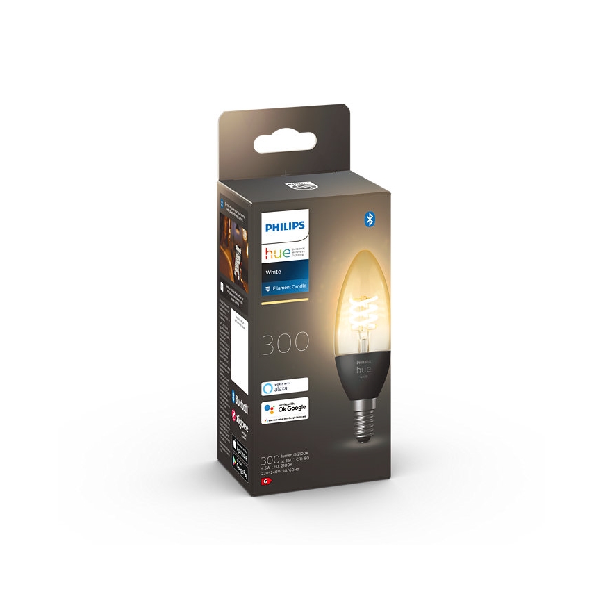 LED-pære dæmpbar Philips Hue WHITE FILAMENT E14/4,5W/230V 2100K