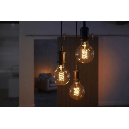 LED-pære dæmpbar Philips Hue WHITE FILAMENT G93 E27/7W/230V 2100K