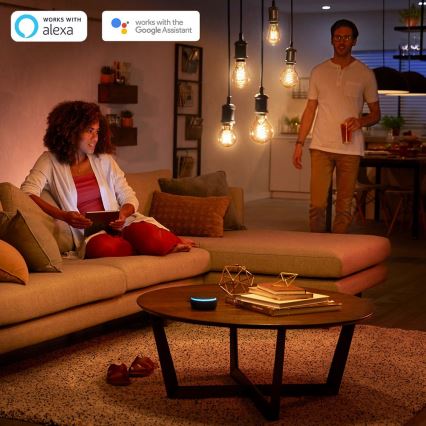 LED-pære dæmpbar Philips Hue WHITE FILAMENT ST64 E27/7W/230V 2100K