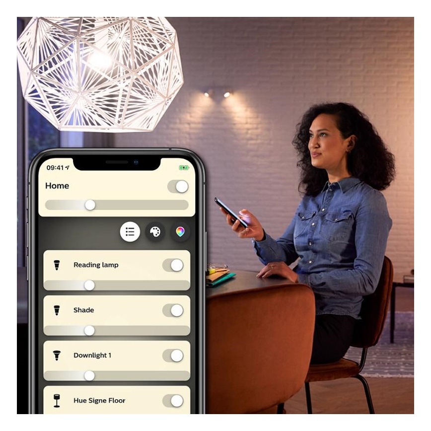 LED-pære dæmpbar Philips Hue WHITE FILAMENT ST64 E27/7W/230V 2100K