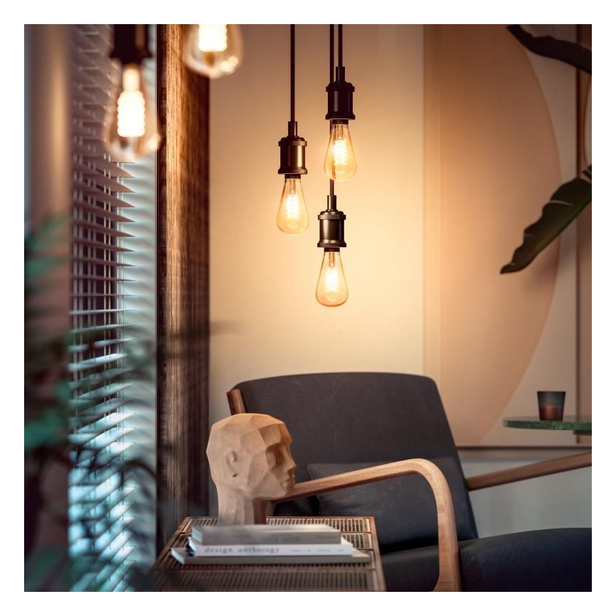 LED-pære dæmpbar Philips Hue WHITE FILAMENT ST72 E27/7W/230V 2100K