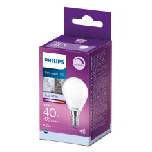 LED-pære dæmpbar Philips P45 E14/4,5W/230V 4000K