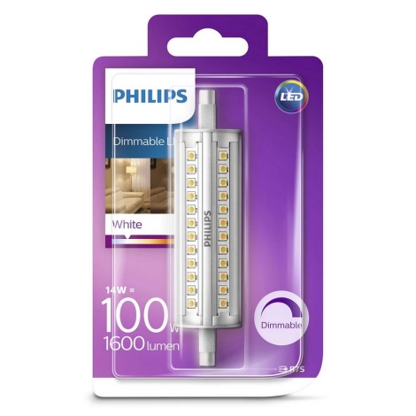 LED-pære dæmpbar Philips R7s/14W/230V 3000K 118 mm