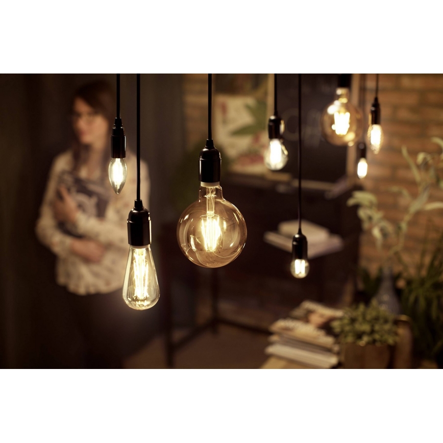 LED-pære dæmpbar  Philips Warm Glow E27/8W/230V 2200K-2700K 