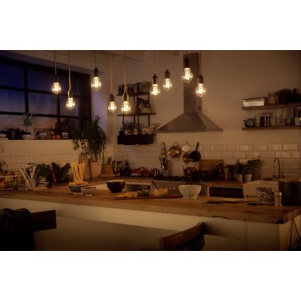 LED-pære dæmpbar  Philips Warm Glow E27/8W/230V 2200K-2700K 