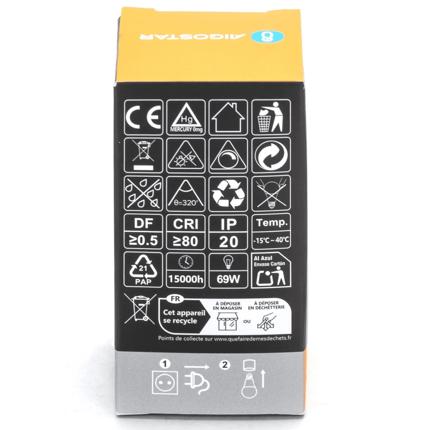 LED-pære dæmpbar R7s/8W/230V 2700K - Aigostar