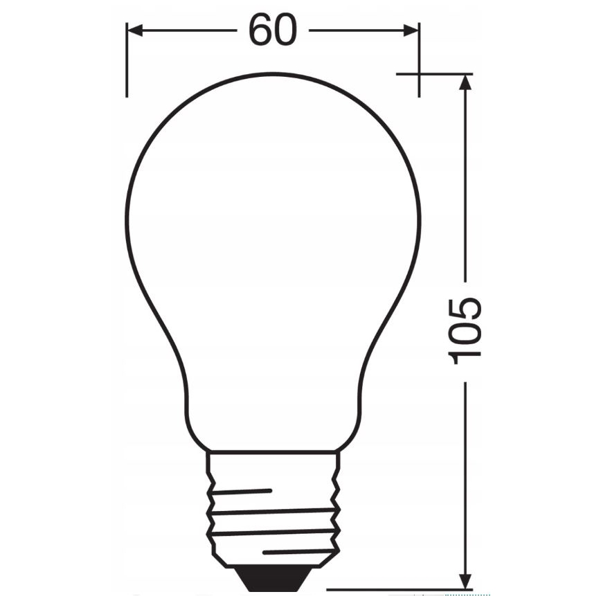 LED-pære dæmpbar RETROFIT A60 E27/11W/230V 4000K - Osram