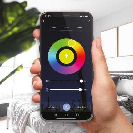 LED-pære dæmpbar RGB-farver A60 E27/8W/230V 2700-6500K Wi-Fi Tuya