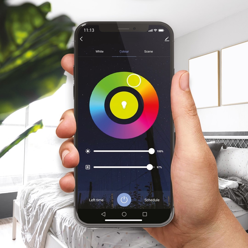 LED-pære dæmpbar RGB-farver A60 E27/8W/230V 2700-6500K Wi-Fi Tuya