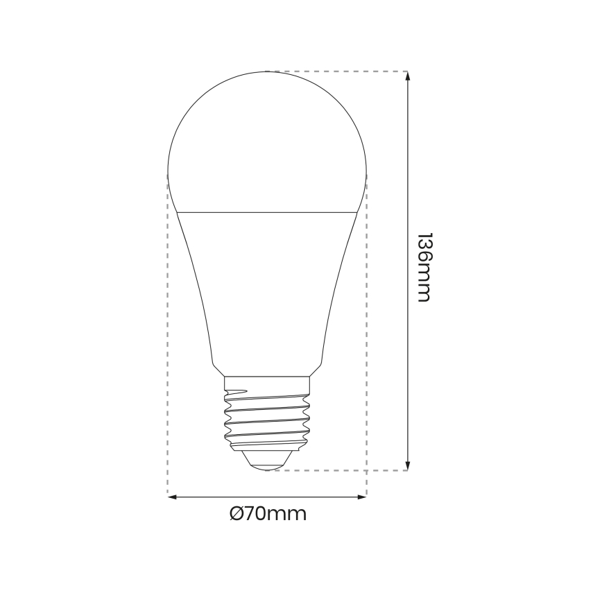 LED-pære dæmpbar RGB-farver A70 E27/11W/230V 2700-6500K Wi-Fi Tuya