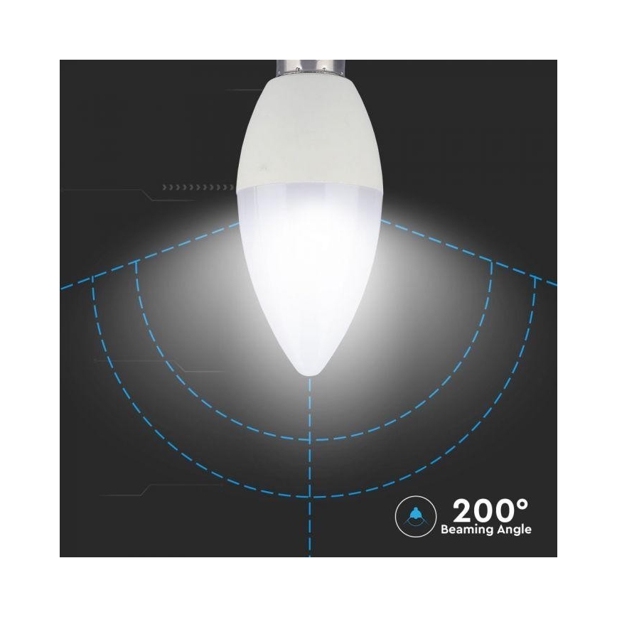 LED-pære dæmpbar RGB-farver E14/3,5W/230V 6400K + fjernbetjening
