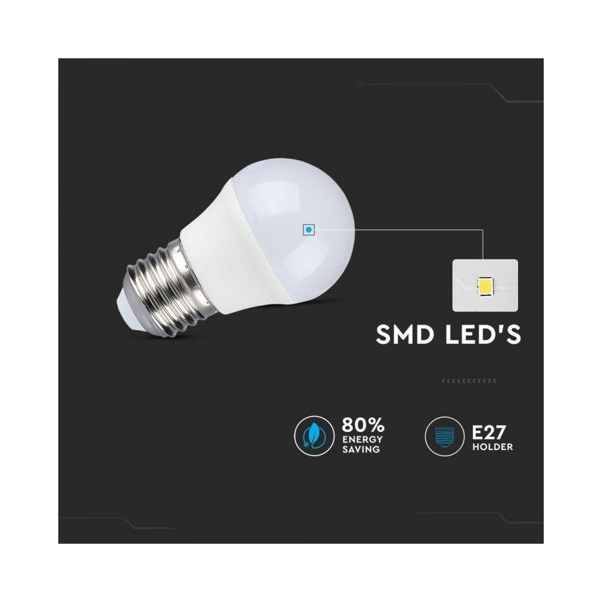 LED-pære dæmpbar RGB-farver E27/3,5W/230V 6400K + fjernbetjening