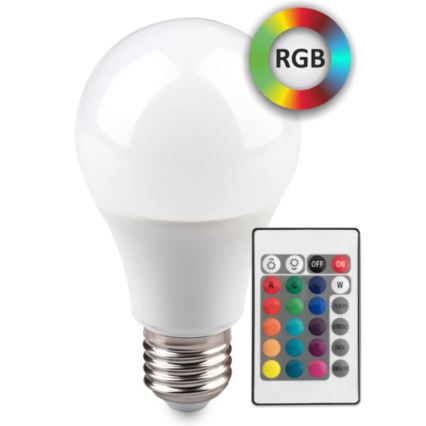 LED-pære dæmpbar RGB-farver E27/6W/230V 3000K