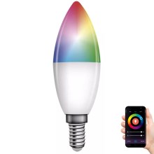 LED-pære dæmpbar RGB-farver GoSmart E14/4,8W/230V 2700-6500K Wi-Fi Tuya