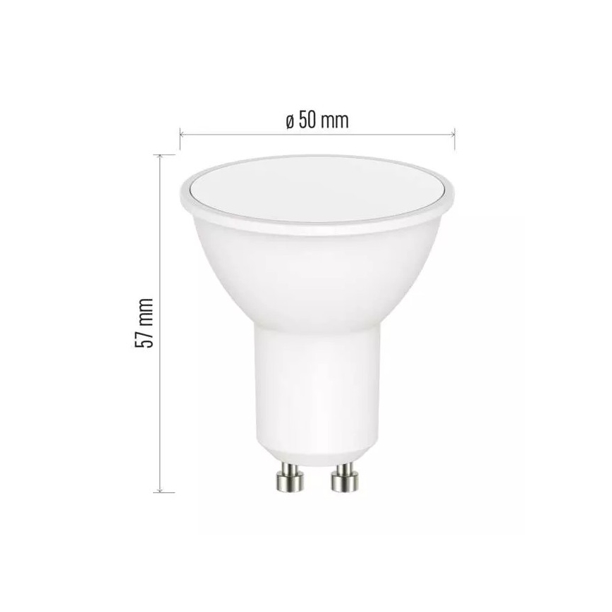 LED-pære dæmpbar RGB-farver GoSmart MR16 GU10/4,8W/230V 2700-6500K Tuya