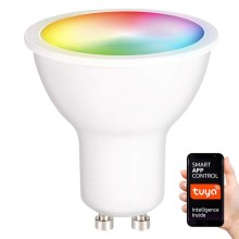 LED-pære dæmpbar RGB-farver GU10/5W/230V 2700-6500K Wi-Fi Tuya