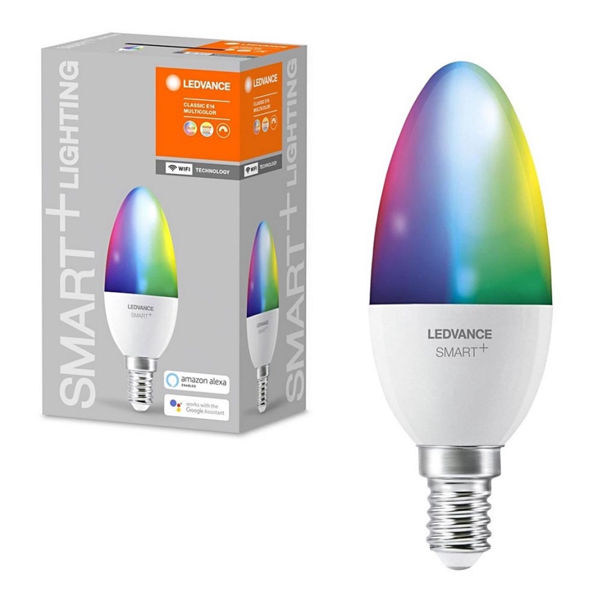 LED-pære dæmpbar RGB SMART+ E14/5W/230V 2700K-6500K - Ledvance