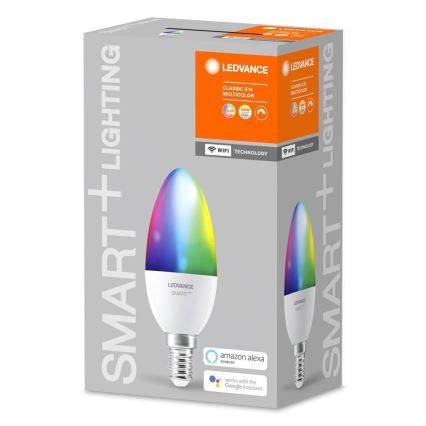 LED-pære dæmpbar RGB SMART+ E14/5W/230V 2700K-6500K - Ledvance