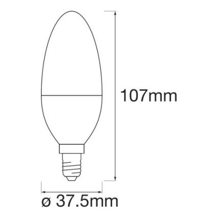 LED-pære dæmpbar RGB SMART+ E14/5W/230V 2700K-6500K - Ledvance