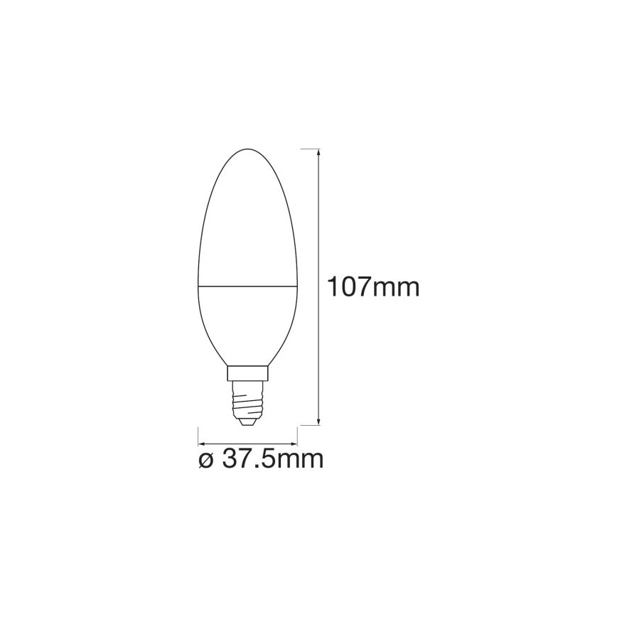 LED-pære dæmpbar RGB SMART+ E14/5W/230V 2700K-6500K - Ledvance