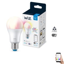 LED-pære dæmpbar RGBW-farver A60 E27/8W/230V 2200-6500K CRI 90 Wi-Fi -WiZ