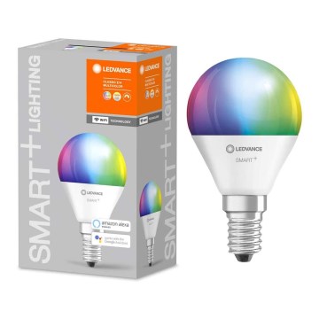 LED-pære dæmpbar RGBW-farver SMART+ E14/5W/230V 2700K-6500K Wi-Fi - Ledvance