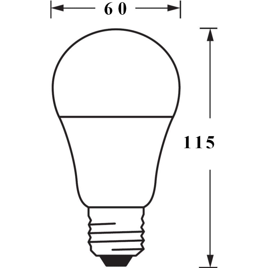 LED-pære dæmpbar RGBW-farver SMART+ E27/9W/230V 2700K-6500K Wi-Fi - Ledvance