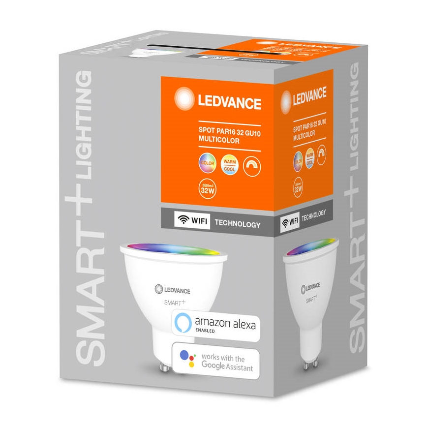 LED-pære dæmpbar RGBW-farver SMART+ GU10/5W/230V 2700K-6500K Wi-Fi - Ledvance
