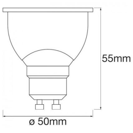 LED-pære dæmpbar RGBW-farver SMART+ GU10/5W/230V 2700K-6500K Wi-Fi - Ledvance