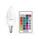 LED-pære dæmpbar RGBW-farver STAR E14/4,5W/230V 2700K + fjernbetjening – Osram