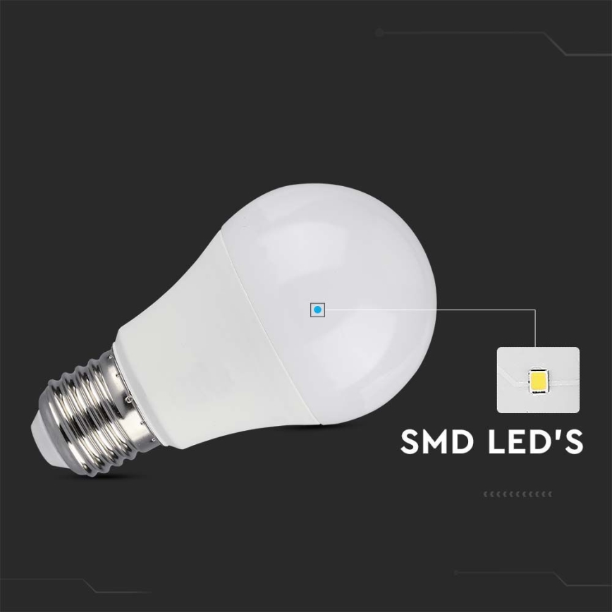 LED-pære dæmpbar SAMSUNG CHIP A60 E27/11W/230V 3000K