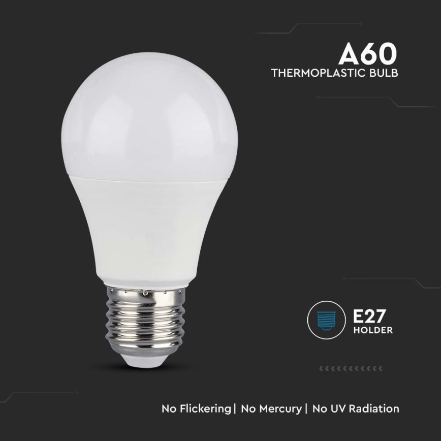 LED-pære dæmpbar SAMSUNG CHIP A60 E27/11W/230V 3000K