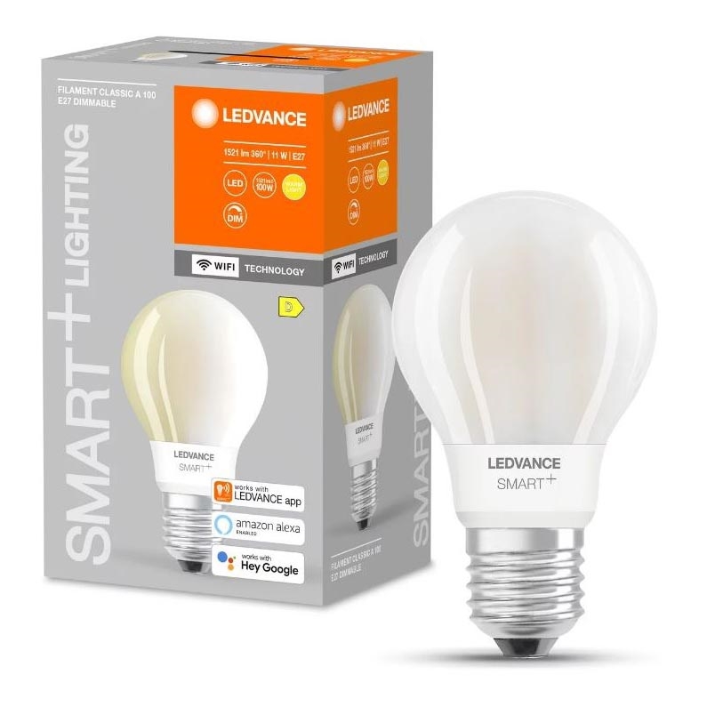 LED-pære dæmpbar SMART+ FILAMENT E27/11W/230V 2700K Wi-Fi - Ledvance