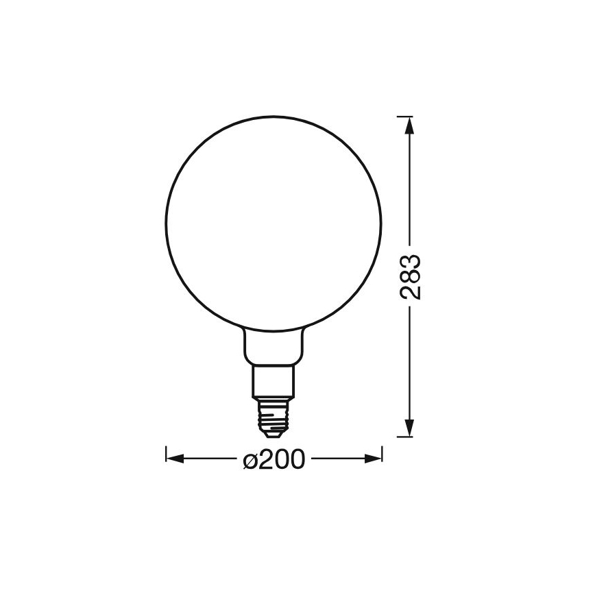 LED-pære dæmpbar SMART+ GLOBE G200 E27/6W/230V 2500K Wi-Fi - Ledvance
