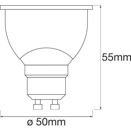 LED-pære dæmpbar SMART+ GU10/5W/230V 2700K-6500K Wi-Fi - Ledvance