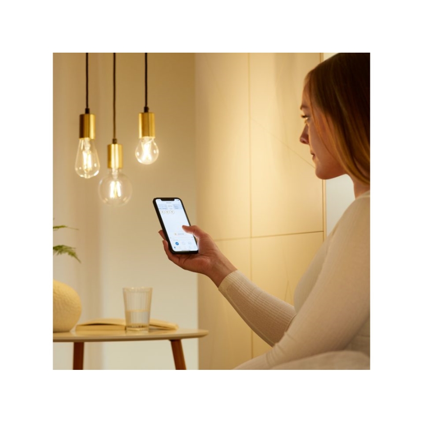 LED-pære dæmpbar FILAMENT ST64 E27/6,7W/230V 2700-6500K CRI 90 Wi-Fi - WiZ