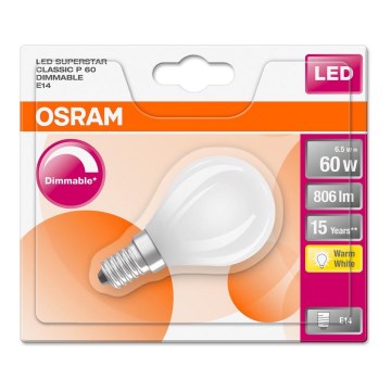 LED-pære dæmpbar SUPERSTAR E14/6,5W/230V 2700K - Osram