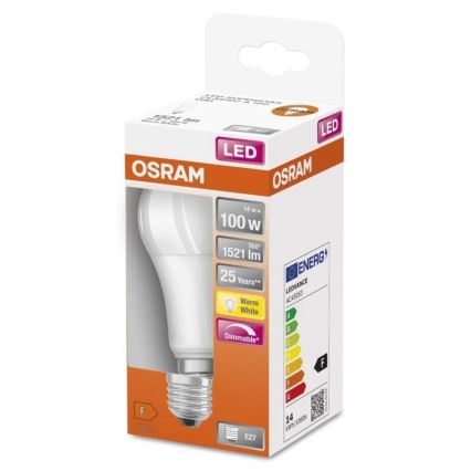 LED-pære dæmpbar SUPERSTAR E27/14W/230V 2700K - Osram