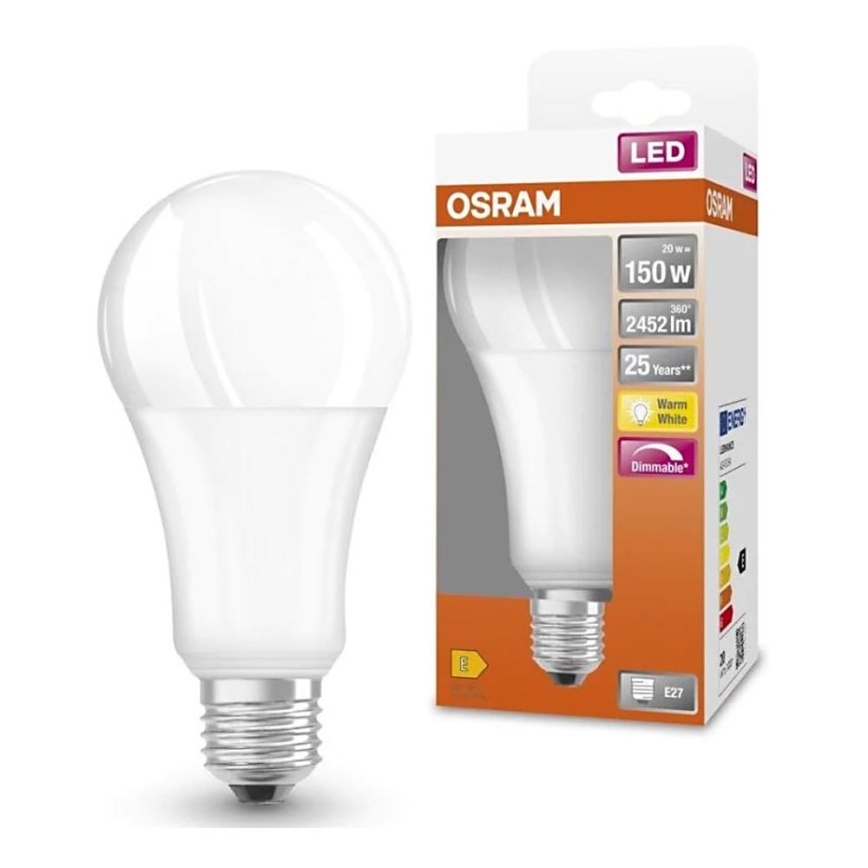 LED-pære dæmpbar SUPERSTAR E27/20W/230V 2700K - Osram