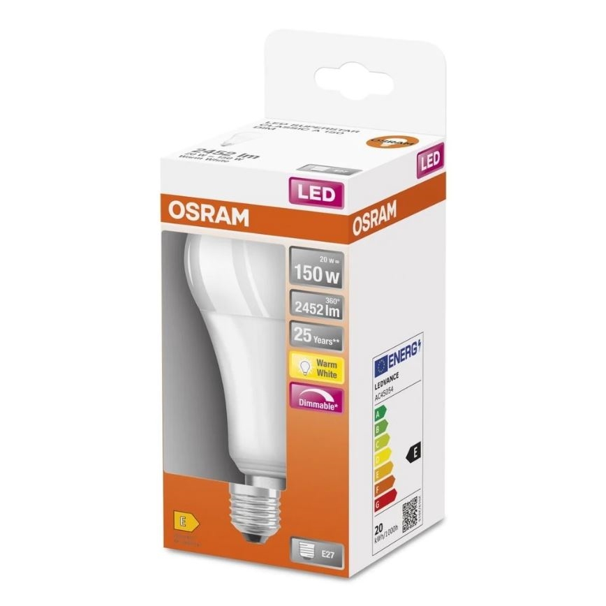 LED-pære dæmpbar SUPERSTAR E27/20W/230V 2700K - Osram