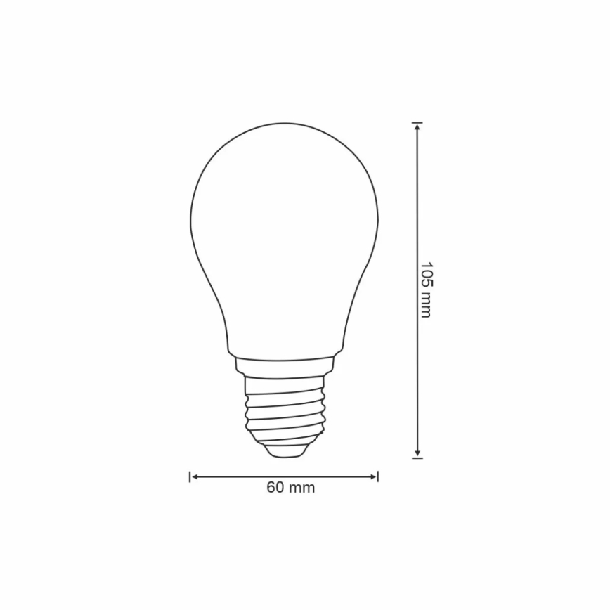 LED-pære dæmpbar VINTAGE A60 E27/7W/230V 2700-6500K Wi-fi Tuya