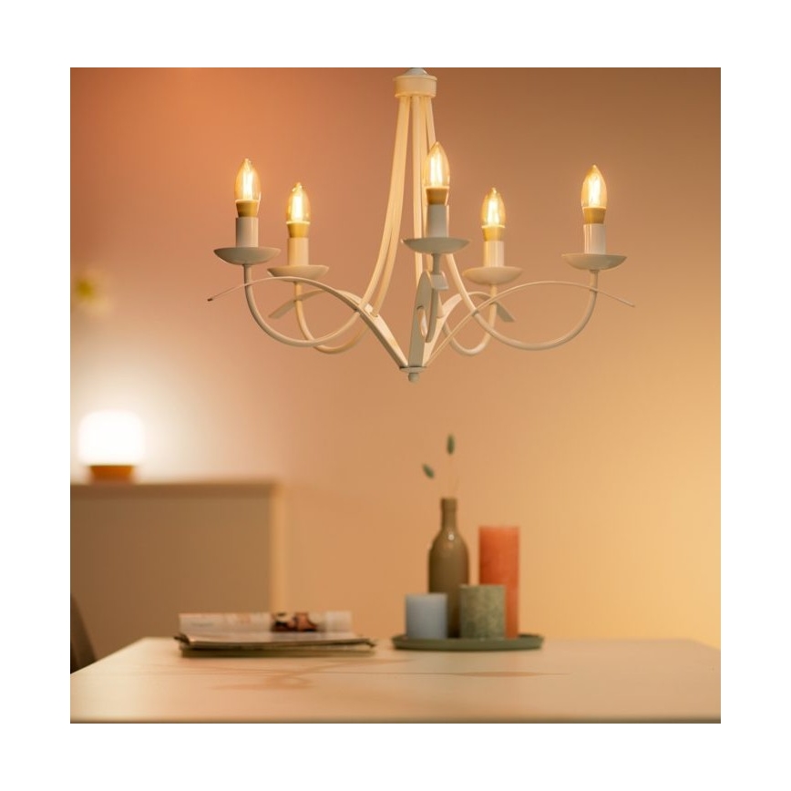 LED-pære dæmpbar VINTAGE FILAMENT C35 E14/4,9W/230V 2000-5000K CRI 90 Wi-Fi - WiZ